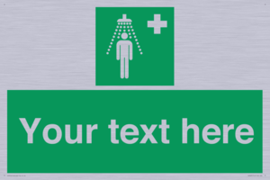 Custom Safety Shower Sign